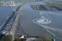 Tourbillon à la montée des eaux, grande marée d'Avril 2012