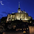 Nuit sur le Mont Saint-Michel.