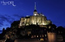 Nuit sur le Mont Saint-Michel.