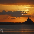 Coucher de soleil sur le Mont-Saint-Michel 50170 - Manche (50) Basse-Normandie France