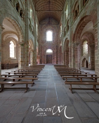 Nef de l'abbatiale du Mont Saint-Michel