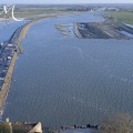 marée montante ayant submergée une voiture sur le parking O à la grande marée d'avril