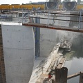 Construction du nouveau barrage sur le Couesnon